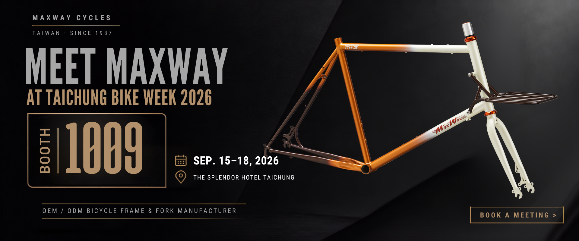 Meet Maxway Cycles at Taichung Bike Week 2026 – Booth 1009